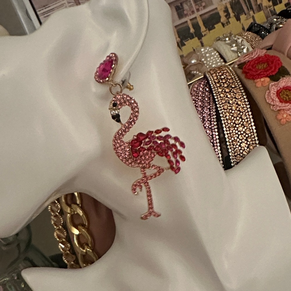 Pink Flamingo Earrings